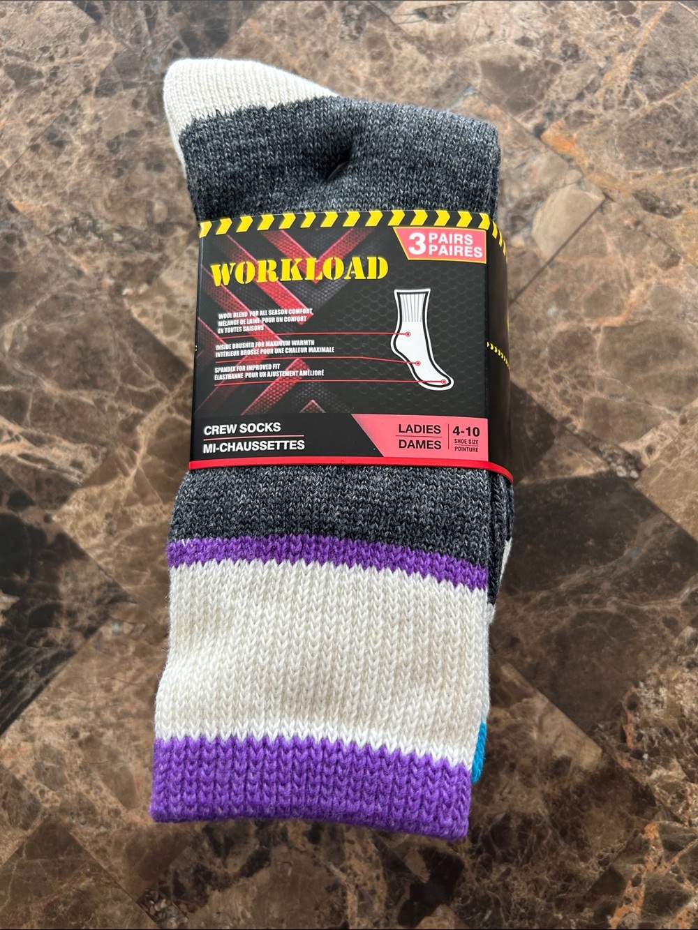 NWT 🆕 Workload Women’s Crew Work Socks all season / size 4-10 (3 pairs)